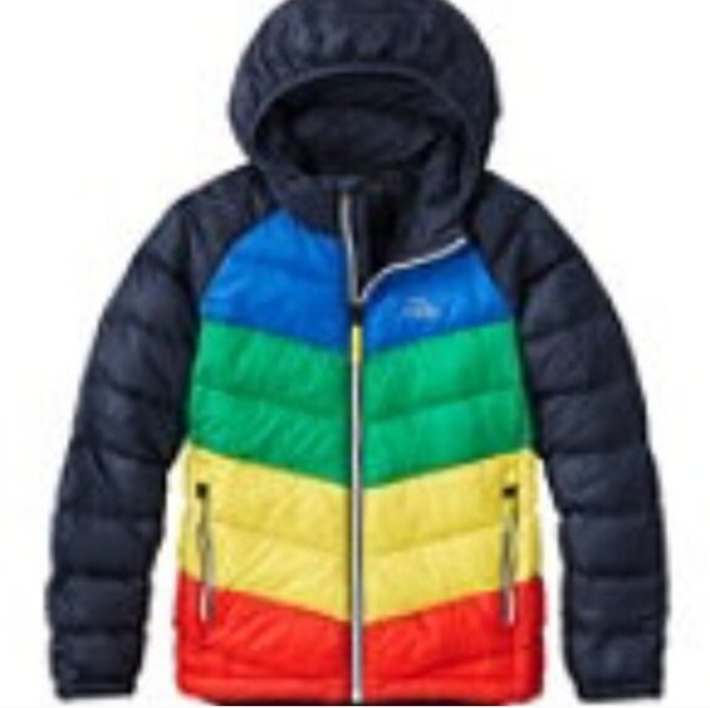 LL Bean Colorful Puffer Jacket Ultralight 650 Down Puffer Small S 8